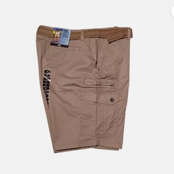 Iron Co. Shorts Men’s size 44 Tan Belted Stretch Twill Cargo Outdoor NEW - Picture 4 of 9